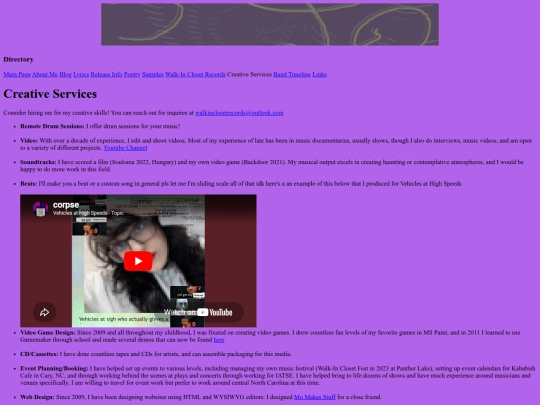 creativeservices screenshot