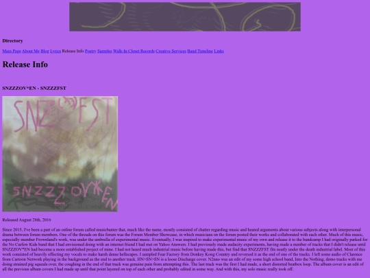 releaseinfo screenshot