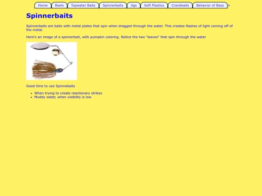6pages/spinnerbait screenshot