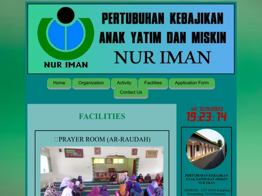 facilities screenshot