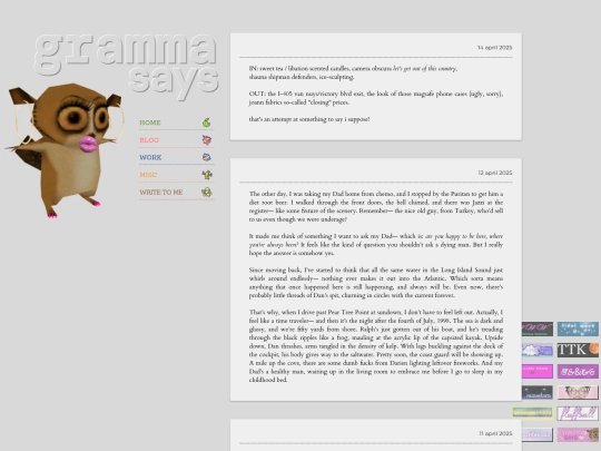 blog screenshot