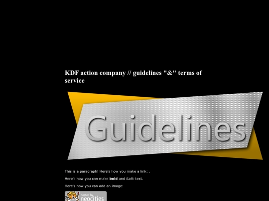 guidelines screenshot