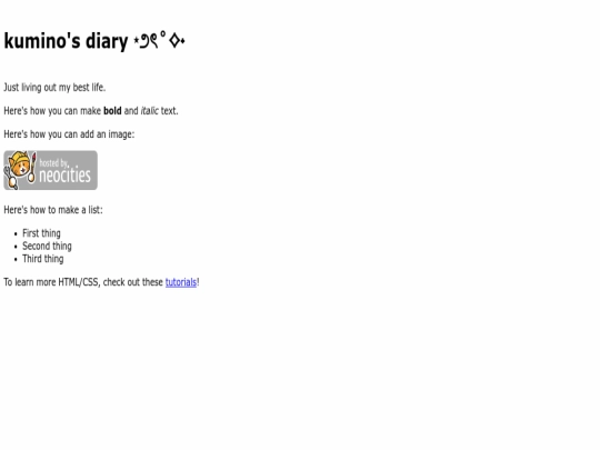 index screenshot