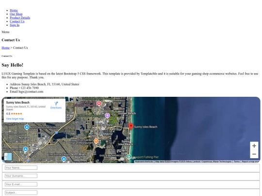 contact screenshot