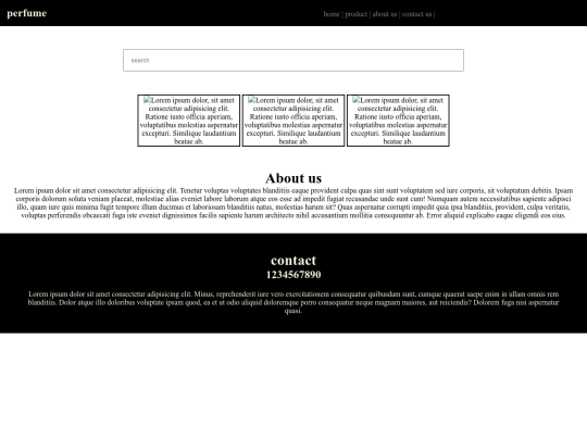 perfume project screenshot