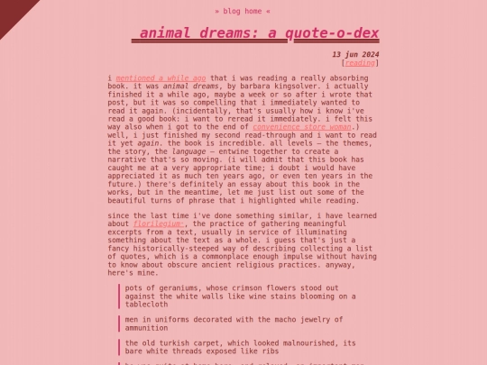 blog/animaldreams screenshot