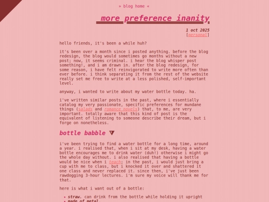 blog/bottle screenshot
