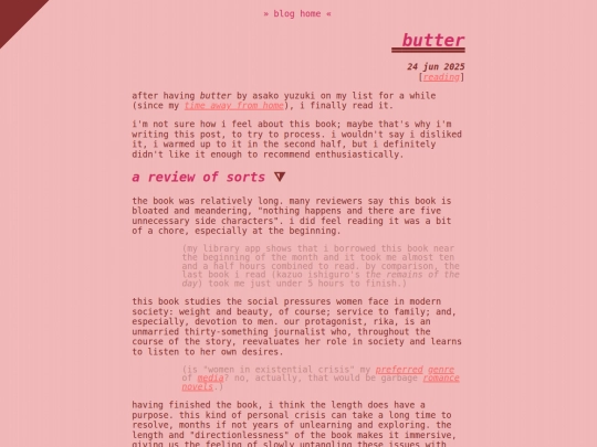 blog/butter screenshot