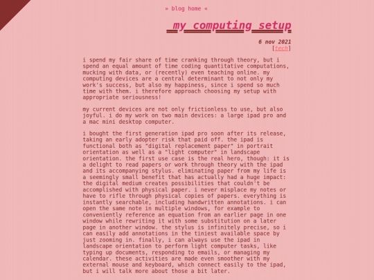 blog/computingsetup screenshot