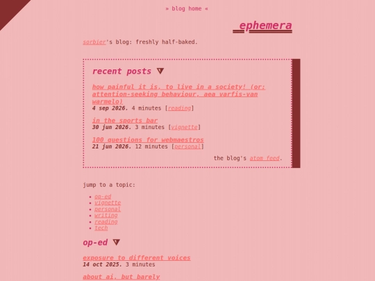 blog screenshot
