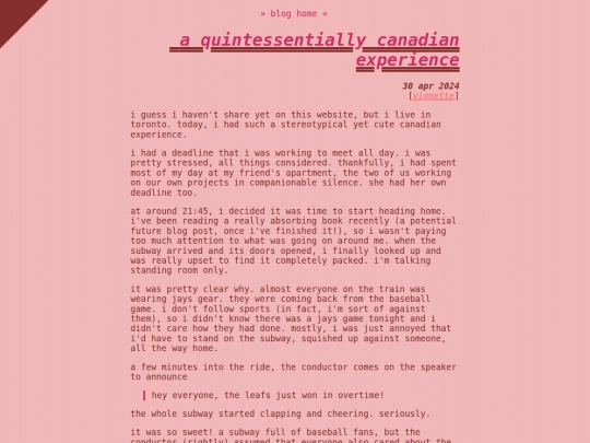 blog/leafs screenshot