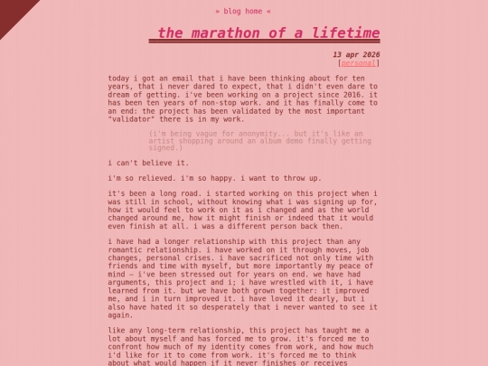 blog/marathon screenshot