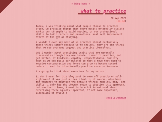 blog/practicing screenshot
