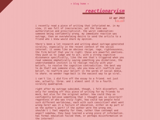 blog/reactions screenshot