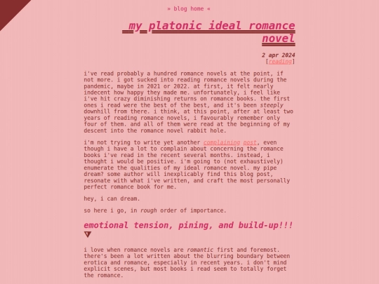 blog/romancenovels screenshot