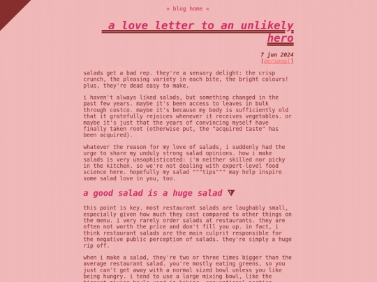 blog/salads screenshot