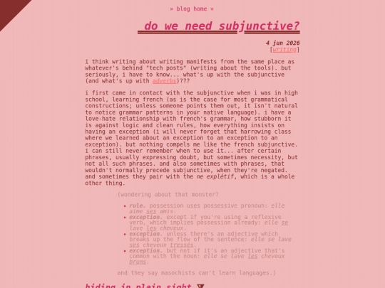 blog/subjunctive screenshot