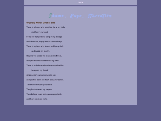 poetry/shameragestarvation screenshot