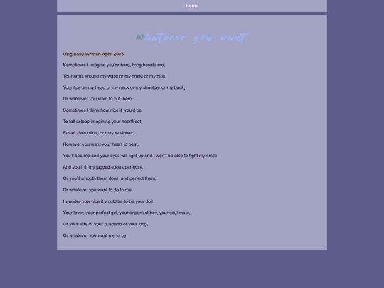 poetry/whateveryouwant screenshot