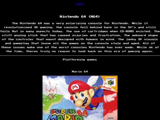 consoles/n64 screenshot