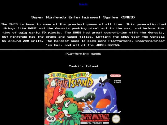 consoles/snes screenshot