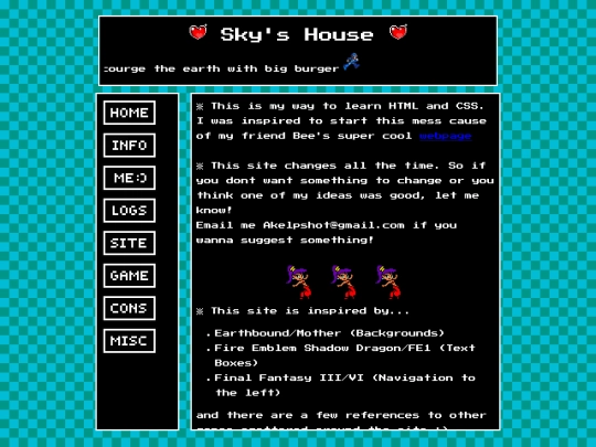 main sites/about screenshot