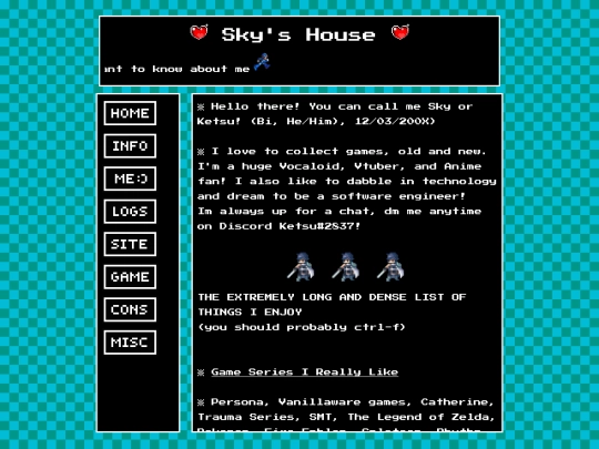 main sites/aboutme screenshot