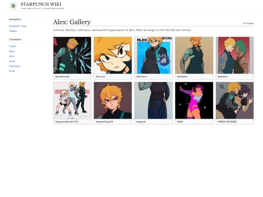 characters/alex/gallery screenshot