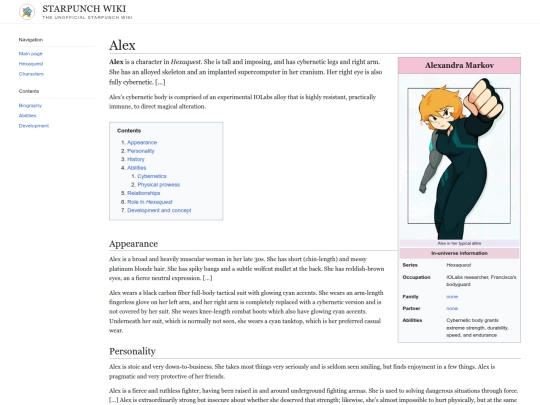 characters/alex/lore screenshot