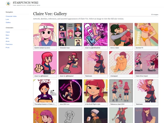 characters/claire/gallery screenshot