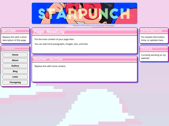 page-template screenshot