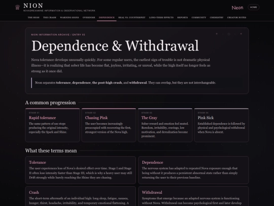 dependence screenshot