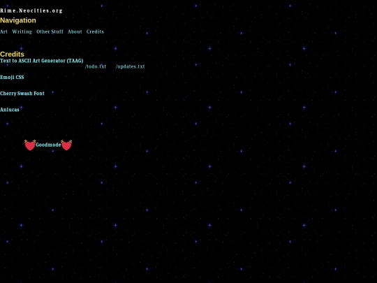credits screenshot