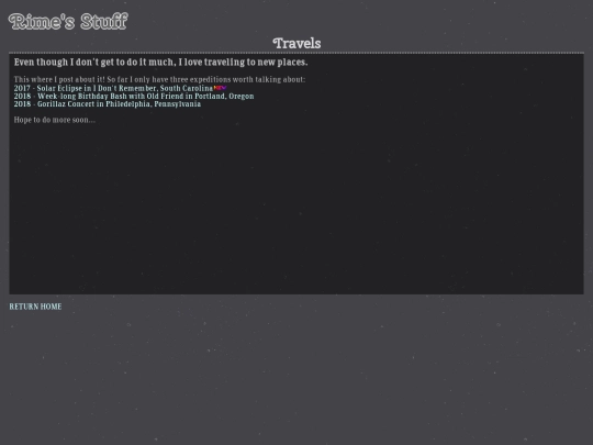 travels screenshot