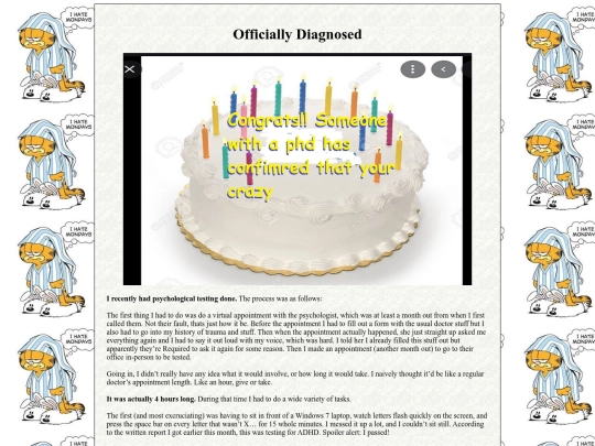 txt/officiallydiagnosed screenshot