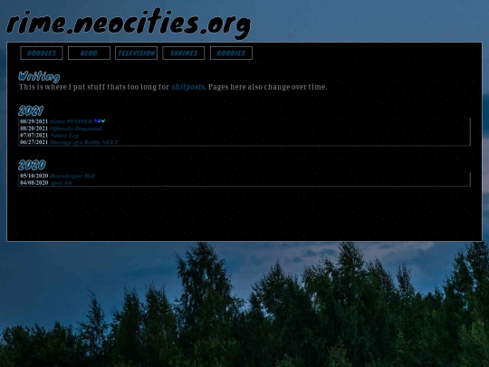 writing screenshot
