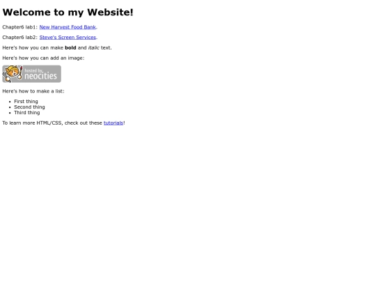index screenshot