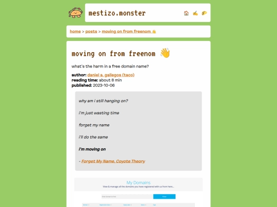 posts/2023/10/06/moving-on-from-freenom screenshot