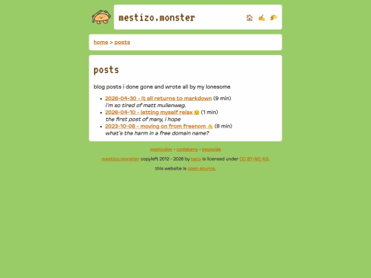 posts screenshot