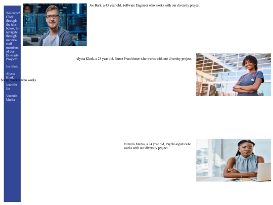 Staffpage screenshot