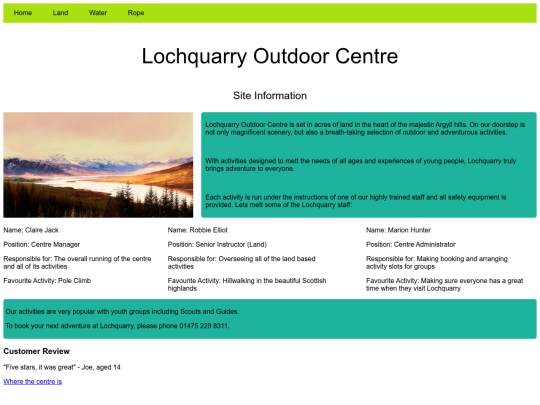 info screenshot