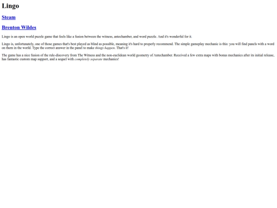 beat/reviews/lingo screenshot