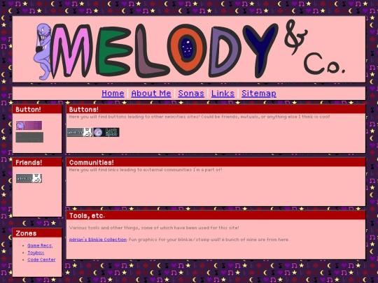 links screenshot