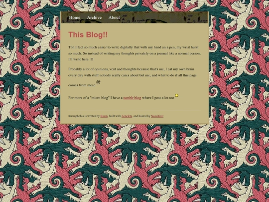 blog/about screenshot