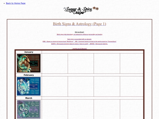 BirthSigns-Astrology/BSApg01 screenshot