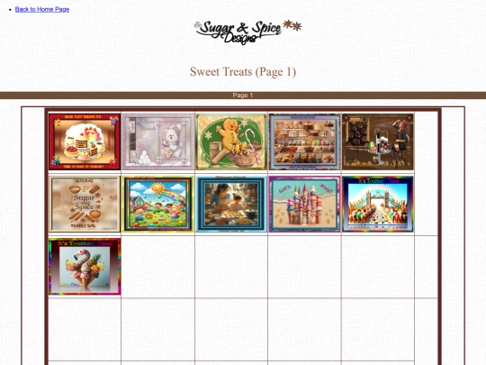 SweetTreats/SweetTreatspg1 screenshot