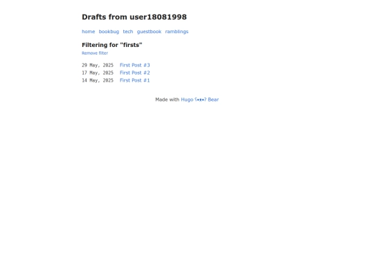 tags/firsts screenshot
