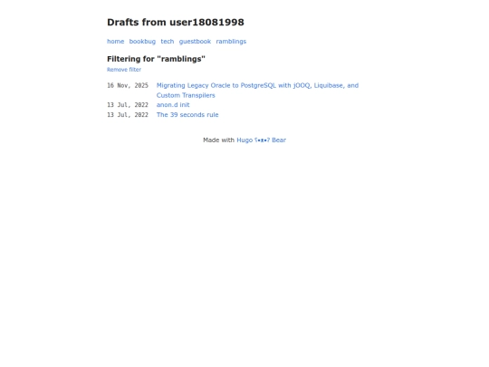 tags/ramblings screenshot