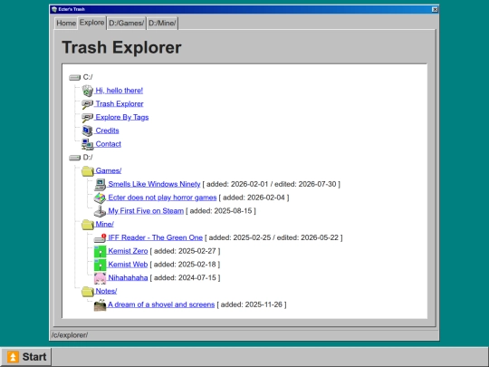 c/explorer screenshot