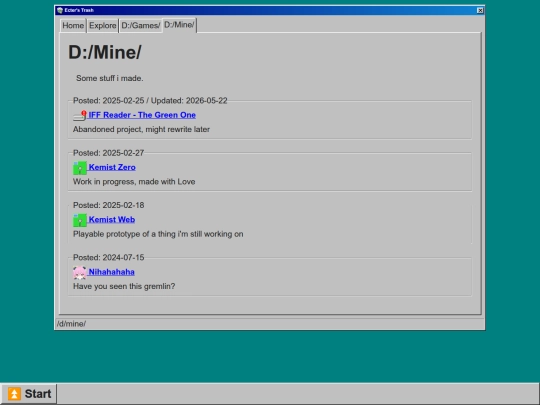 d/mine screenshot
